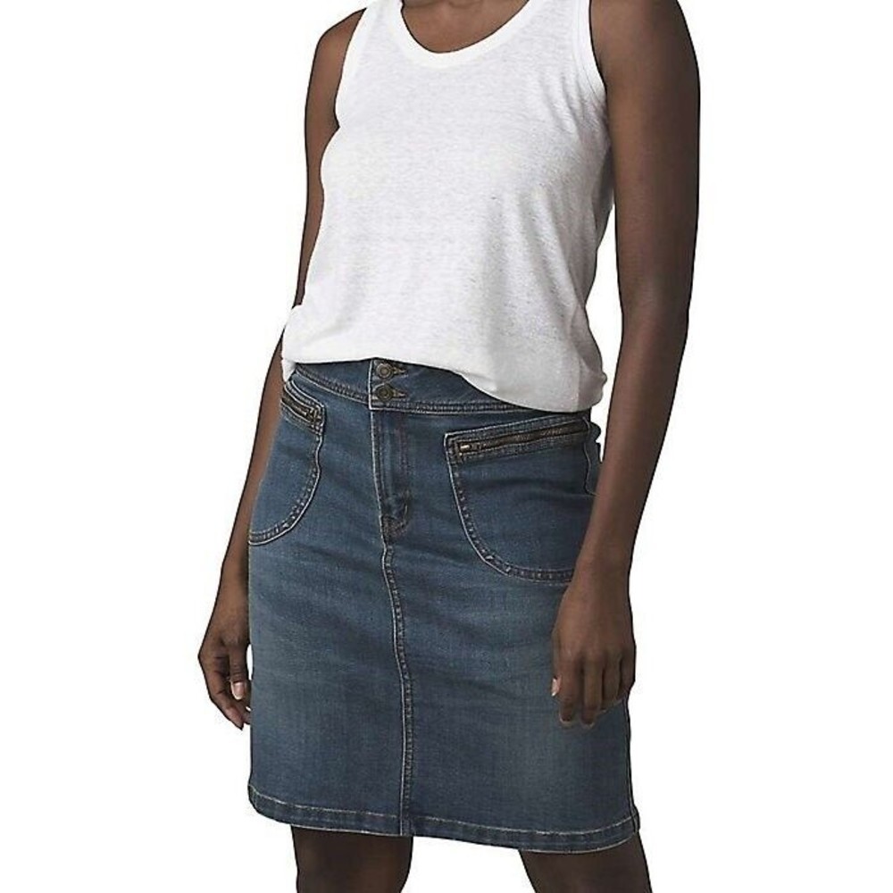 prAna Women's $79 Broadway Skirt in True Blue size 2